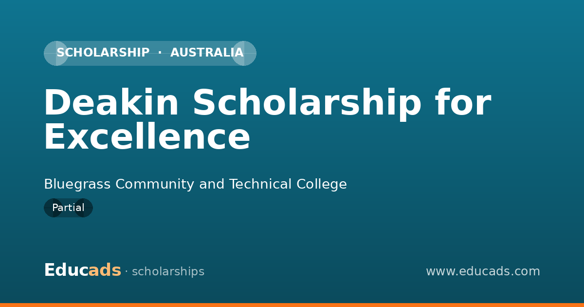 Deakin Scholarship for Excellence scholarship