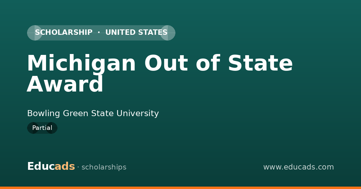 Michigan Out of State Award scholarship