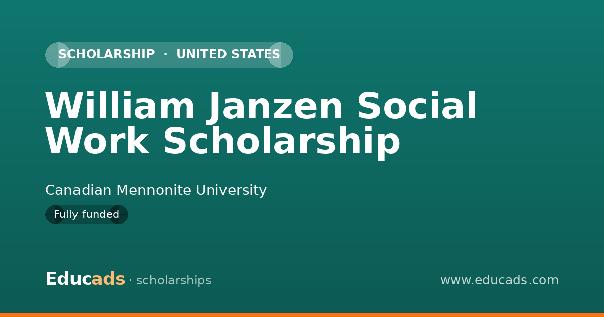 William Janzen Social Work Scholarship scholarship