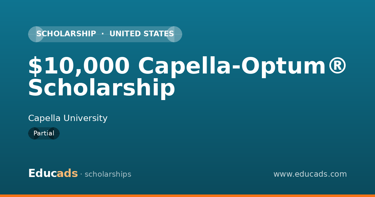 $10,000 Capella-Optum® Scholarship scholarship