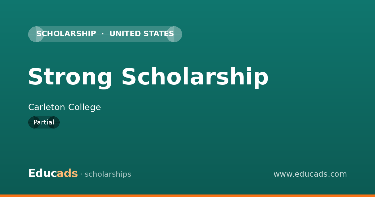 Strong Scholarship scholarship
