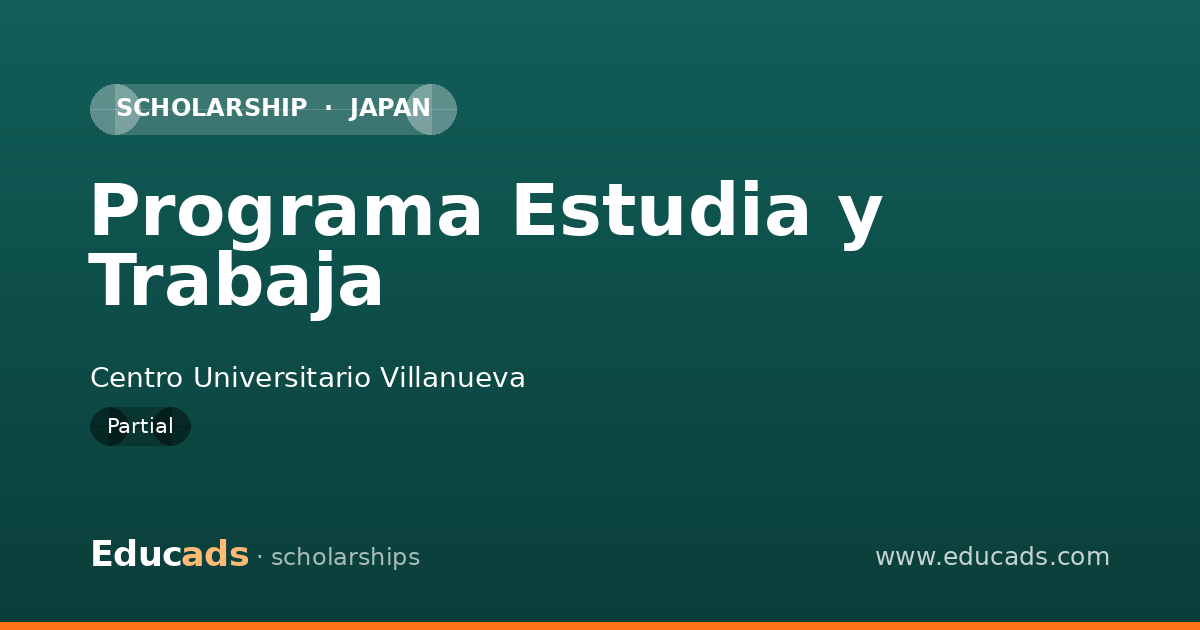 Programa Estudia y Trabaja scholarship