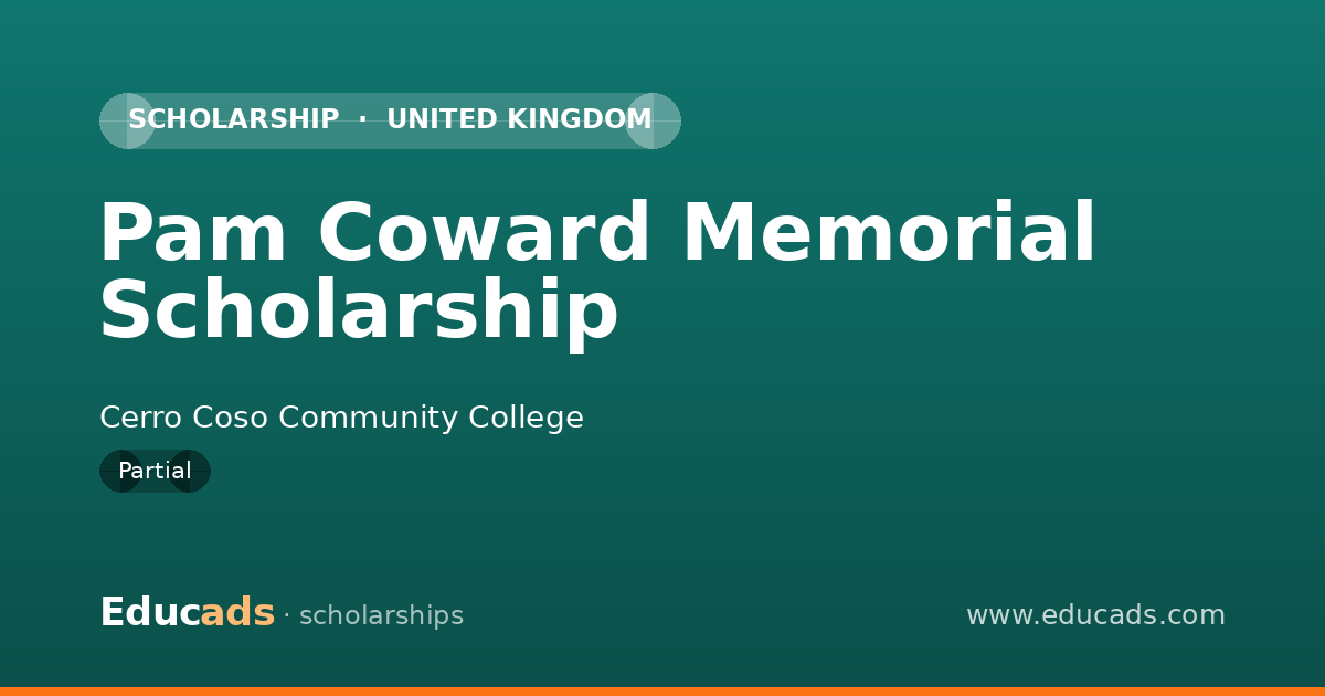 Pam Coward Memorial Scholarship scholarship