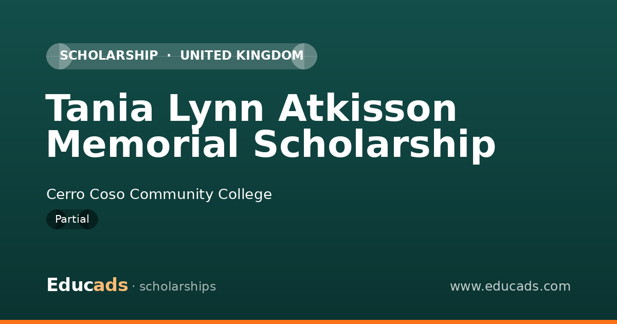Tania Lynn Atkisson Memorial Scholarship scholarship