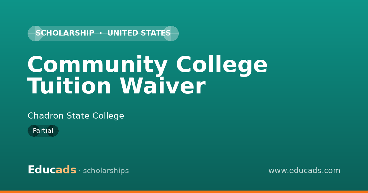 Community College Tuition Waiver scholarship