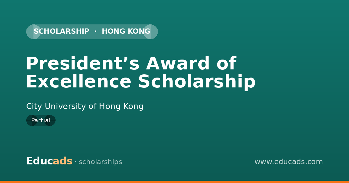 President’s Award of Excellence Scholarship scholarship