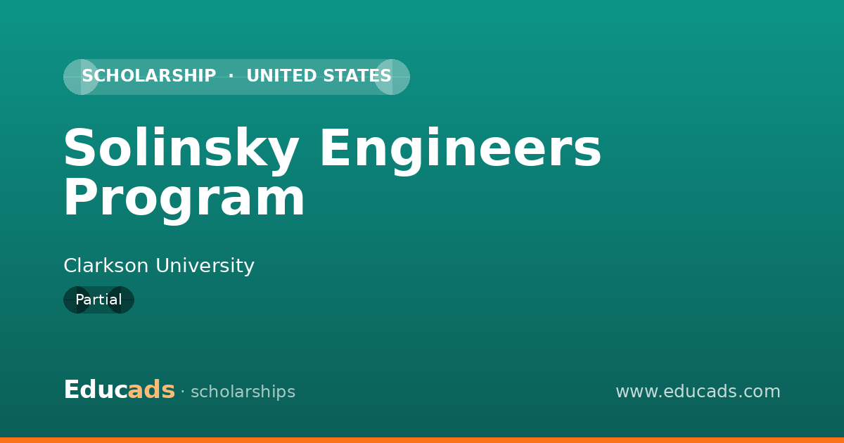 Solinsky Engineers Program scholarship