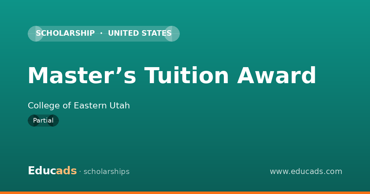 Master’s Tuition Award scholarship