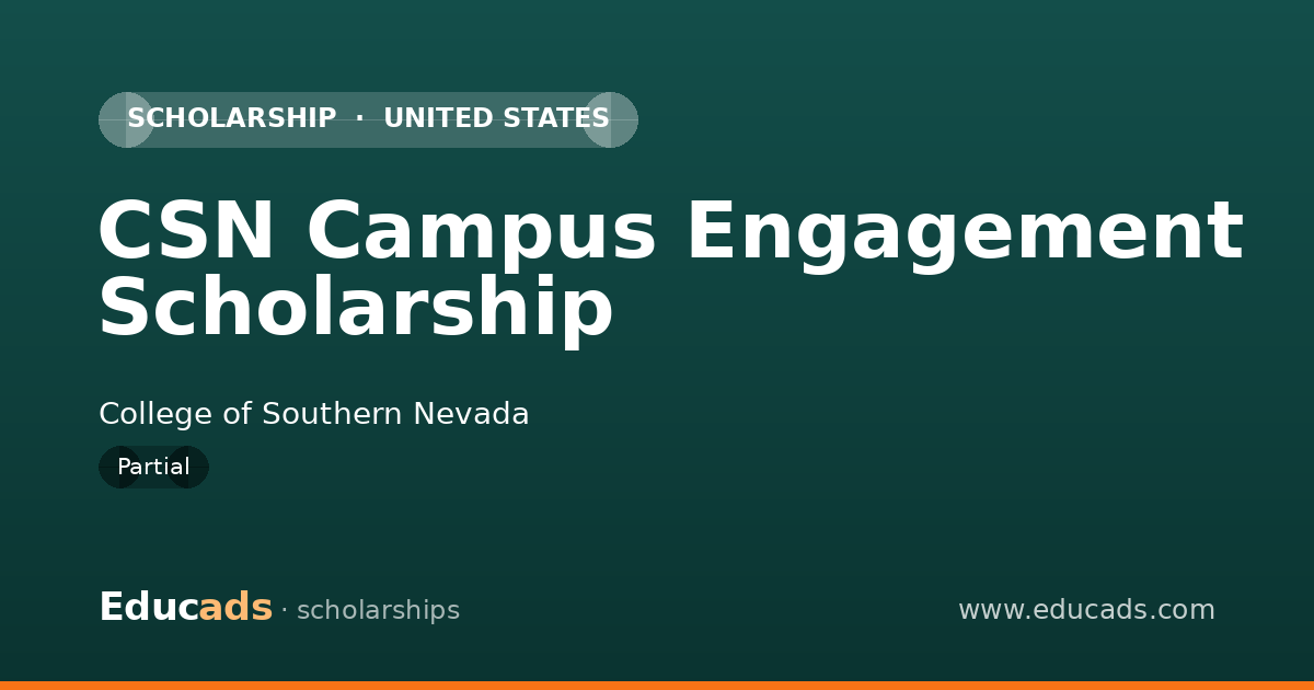 CSN Campus Engagement Scholarship scholarship