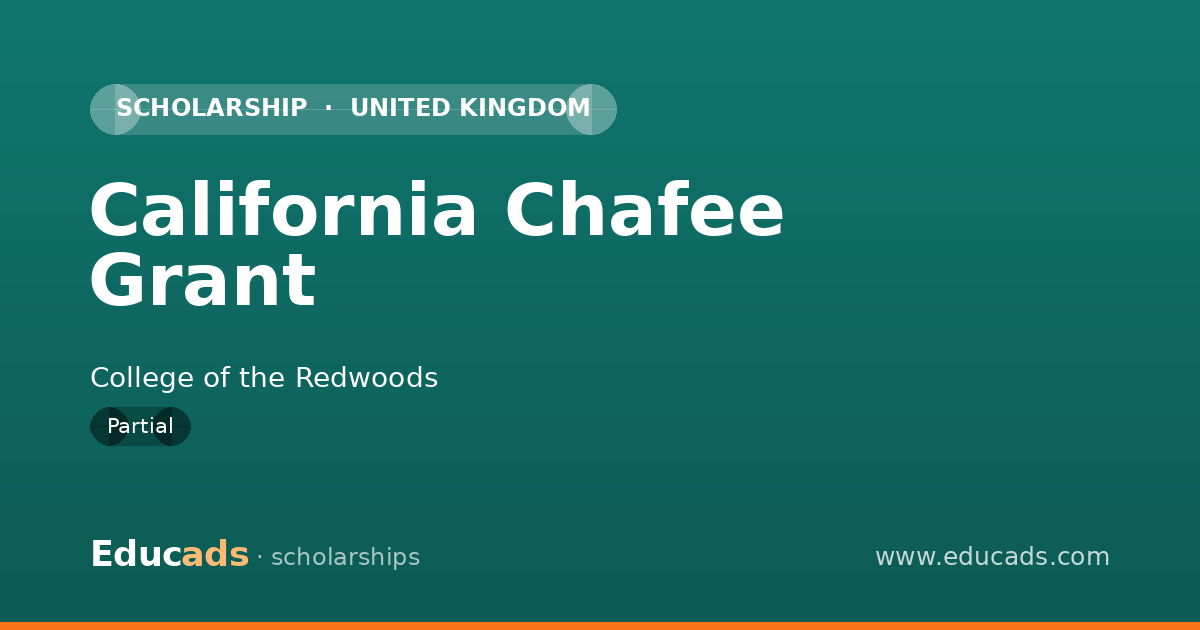 California Chafee Grant scholarship