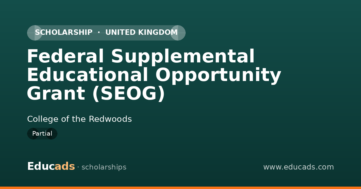 Federal Supplemental Educational Opportunity Grant (SEOG) scholarship