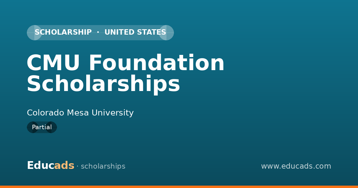 CMU Foundation Scholarships scholarship