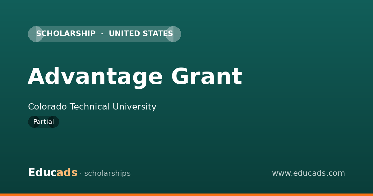 Advantage Grant scholarship