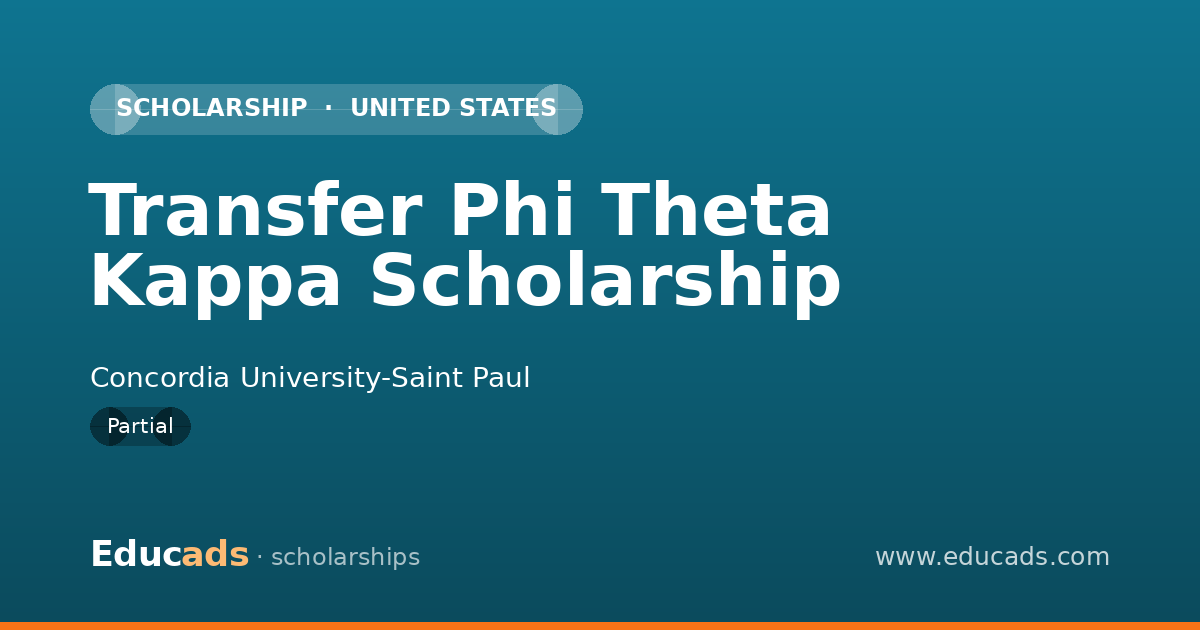 Transfer Phi Theta Kappa Scholarship scholarship