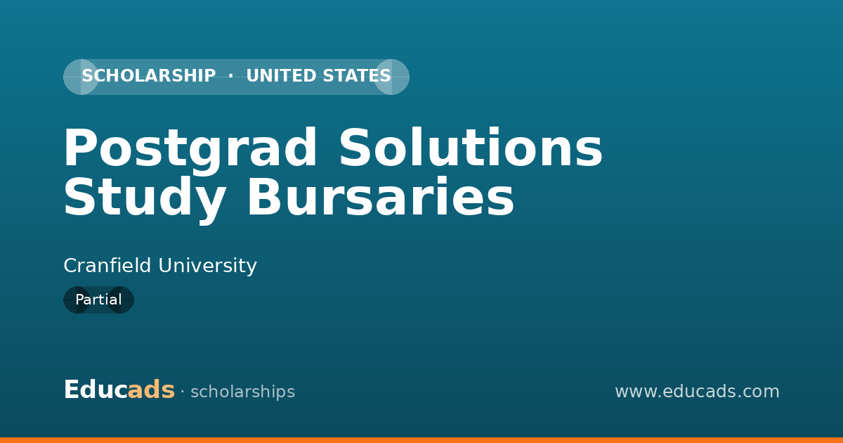 Postgrad Solutions Study Bursaries scholarship