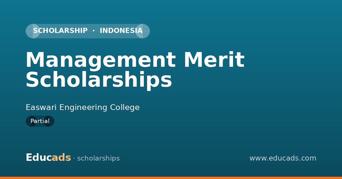 Management Merit Scholarships scholarship