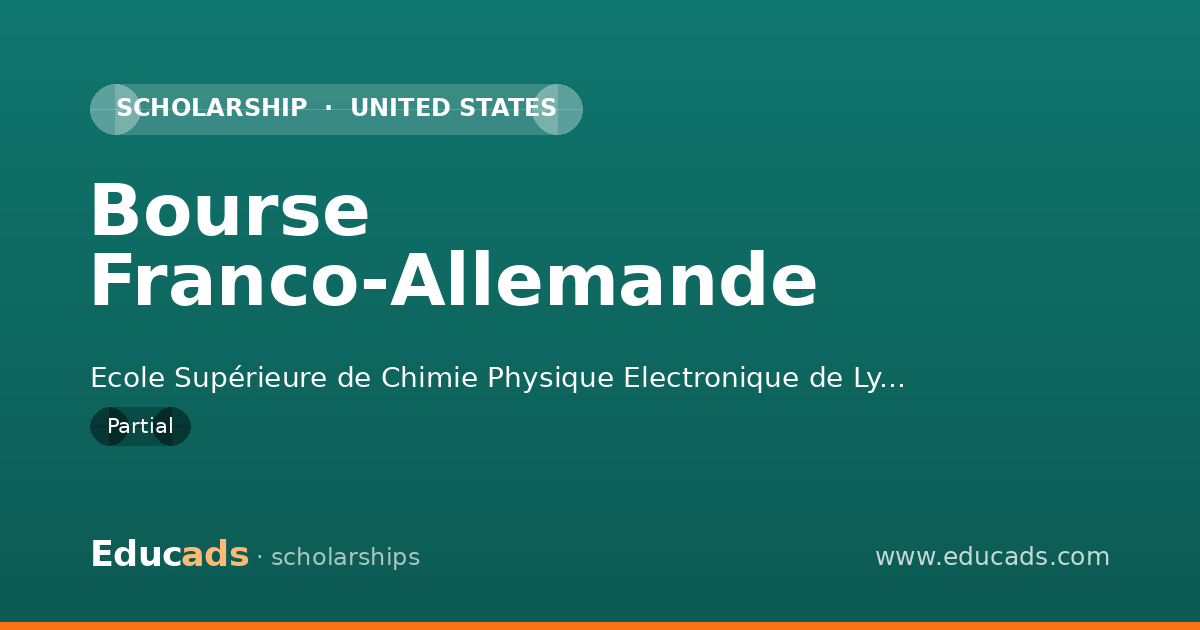 Bourse Franco-Allemande scholarship