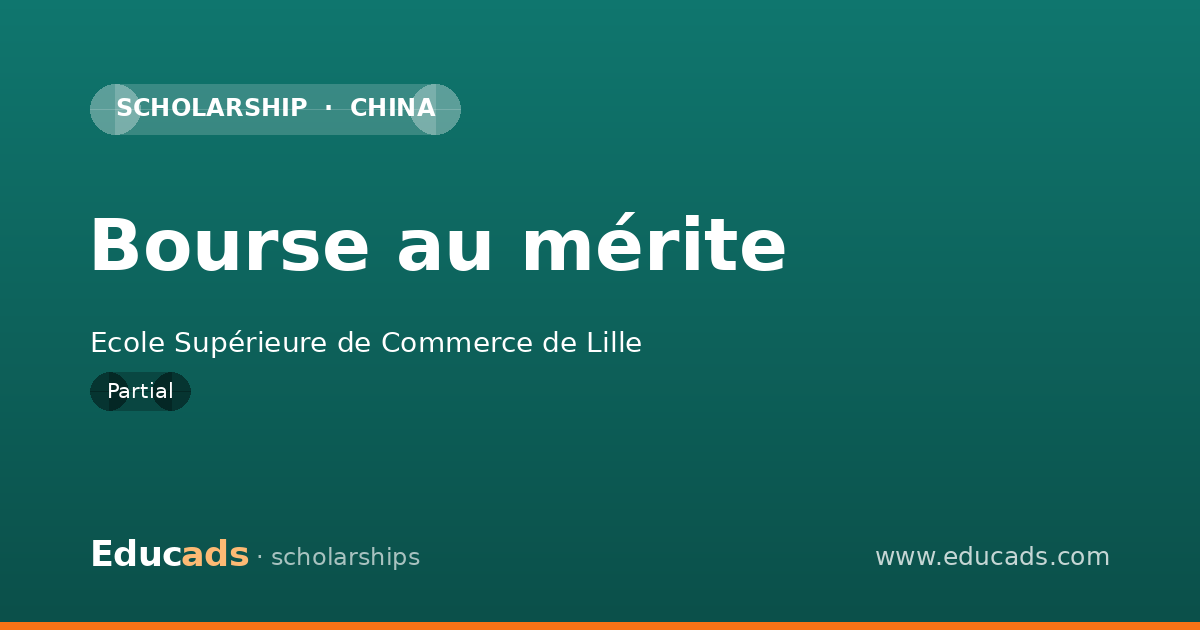 Bourse au mérite scholarship