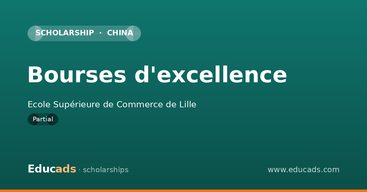 Bourses d'excellence scholarship