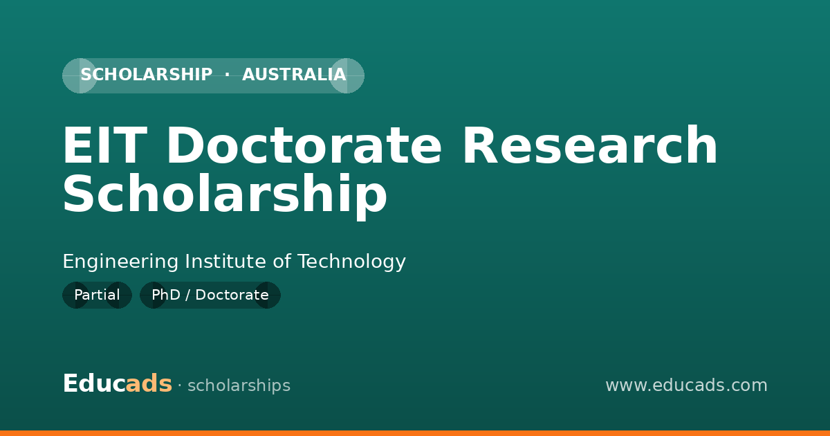 EIT Doctorate Research Scholarship scholarship