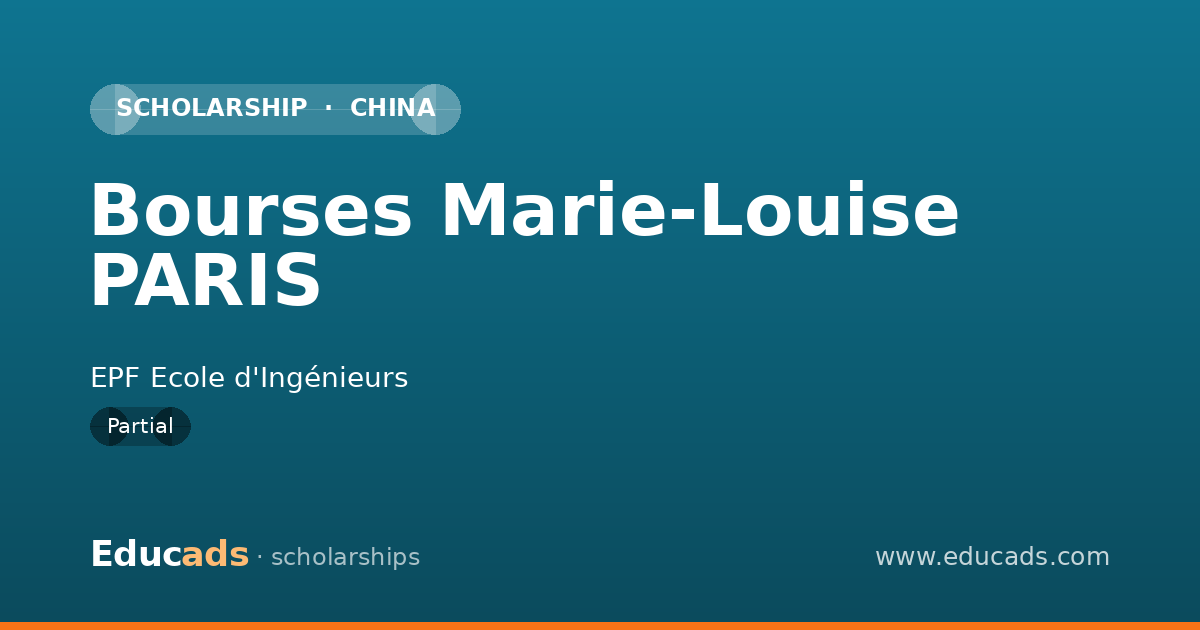 Bourses Marie-Louise PARIS scholarship