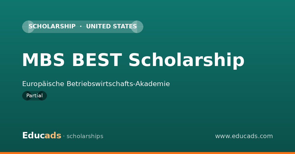 MBS BEST Scholarship scholarship