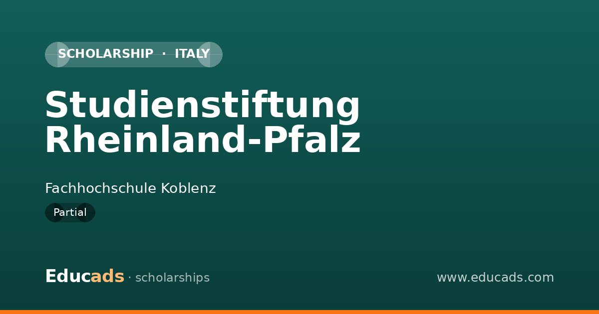 Studienstiftung Rheinland-Pfalz scholarship