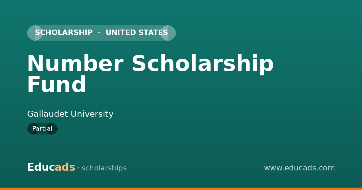 Number Scholarship Fund scholarship
