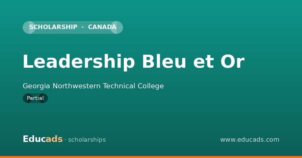 Leadership Bleu et Or scholarship