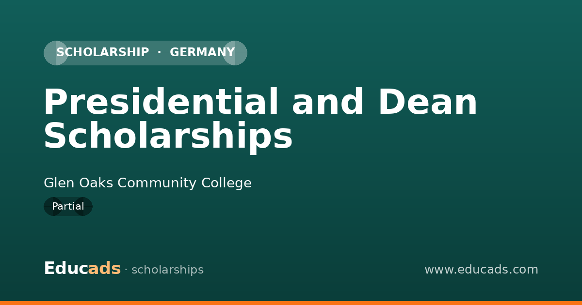 Presidential and Dean Scholarships scholarship