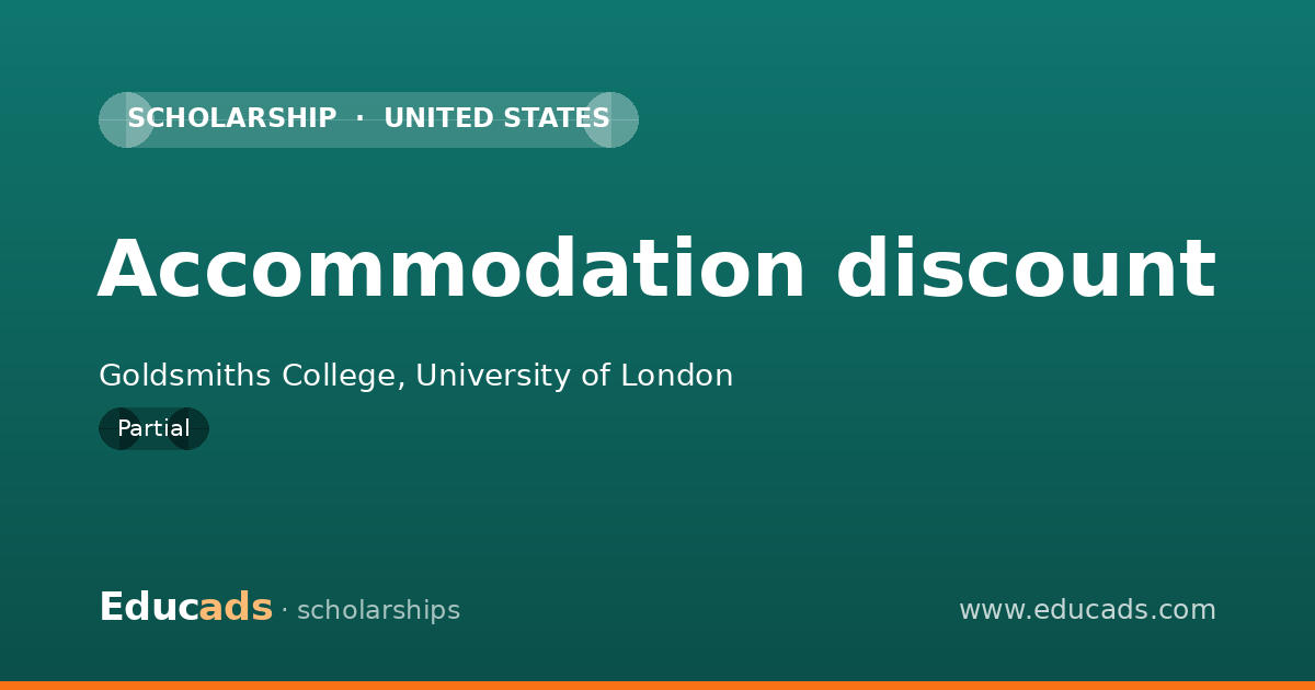 Accommodation discount scholarship