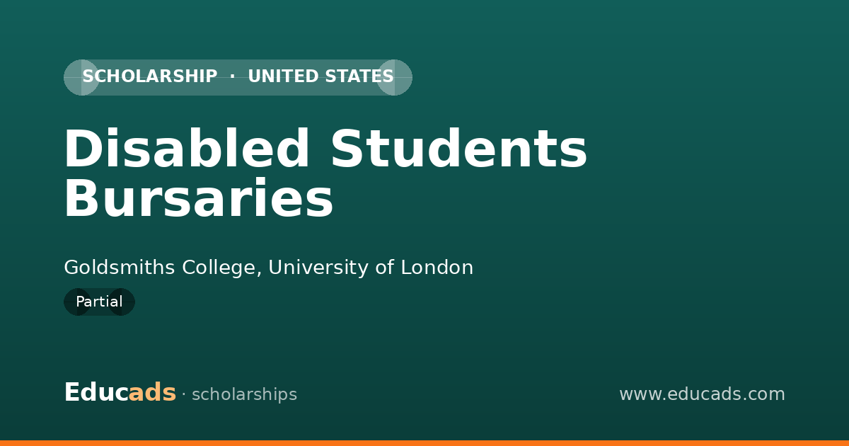 Disabled Students Bursaries scholarship