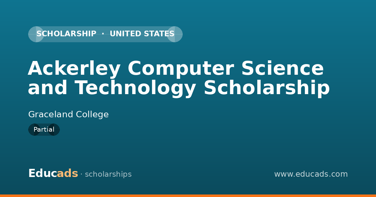 Ackerley Computer Science and Technology Scholarship scholarship