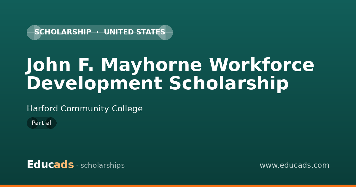 John F. Mayhorne Workforce Development Scholarship scholarship