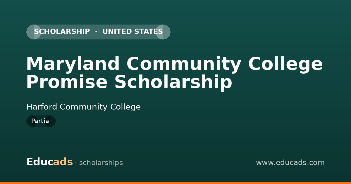 Maryland Community College Promise Scholarship scholarship