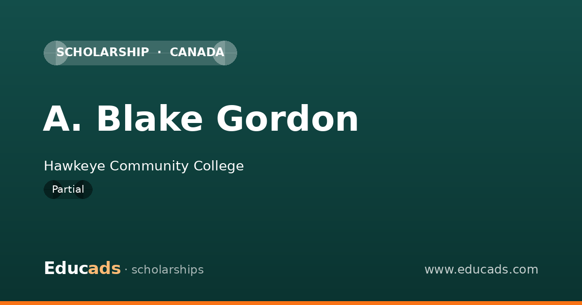 A. Blake Gordon scholarship