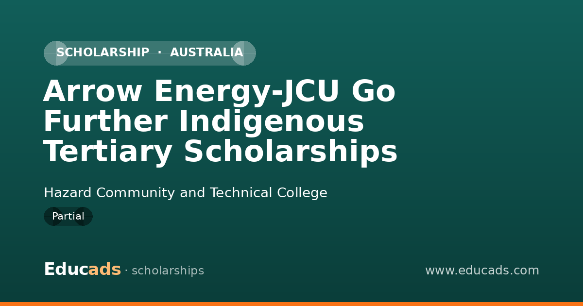Arrow Energy-JCU Go Further Indigenous Tertiary Scholarships scholarship