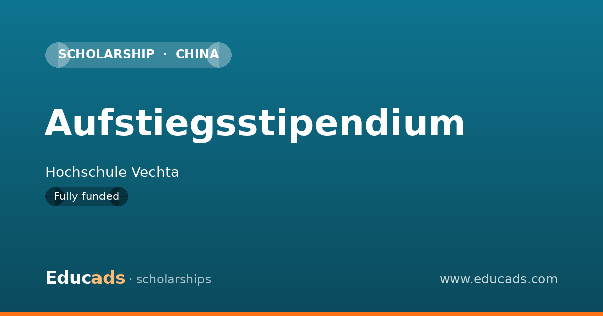 Aufstiegsstipendium scholarship