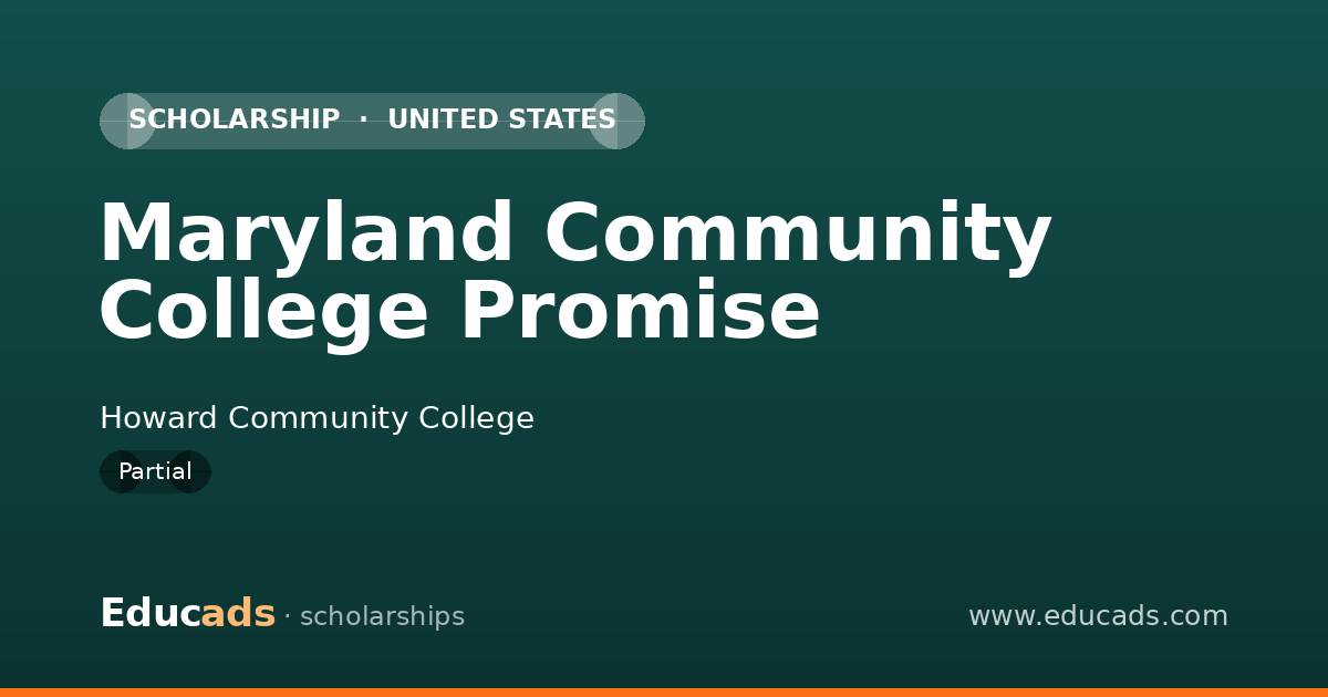 Maryland Community College Promise scholarship