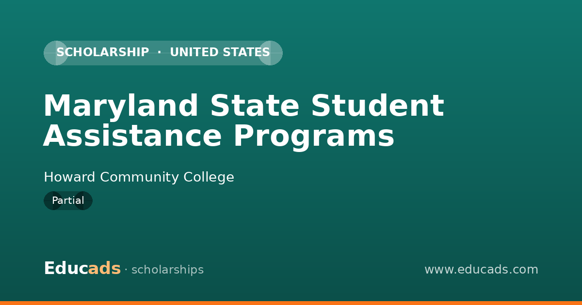 Maryland State Student Assistance Programs scholarship