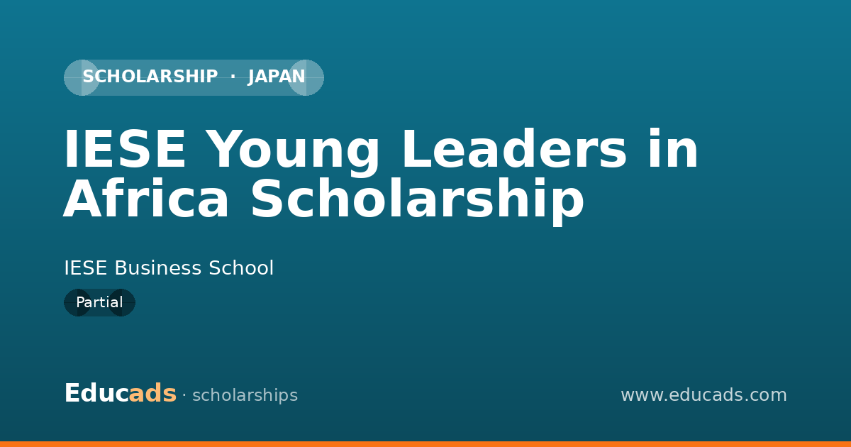 IESE Young Leaders in Africa Scholarship scholarship