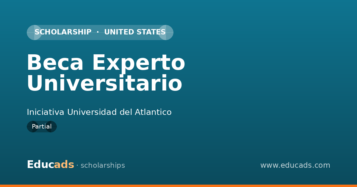Beca Experto Universitario scholarship