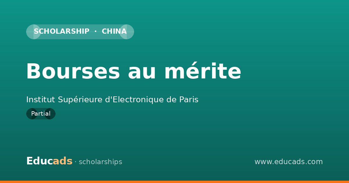 Bourses au mérite scholarship