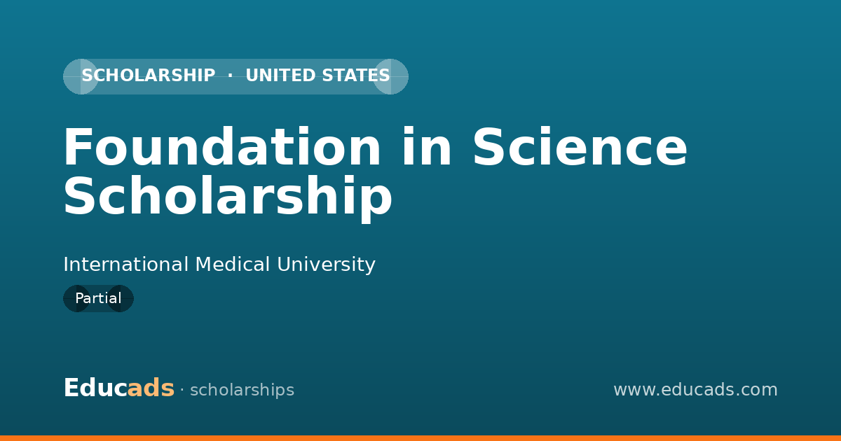 Foundation in Science Scholarship scholarship