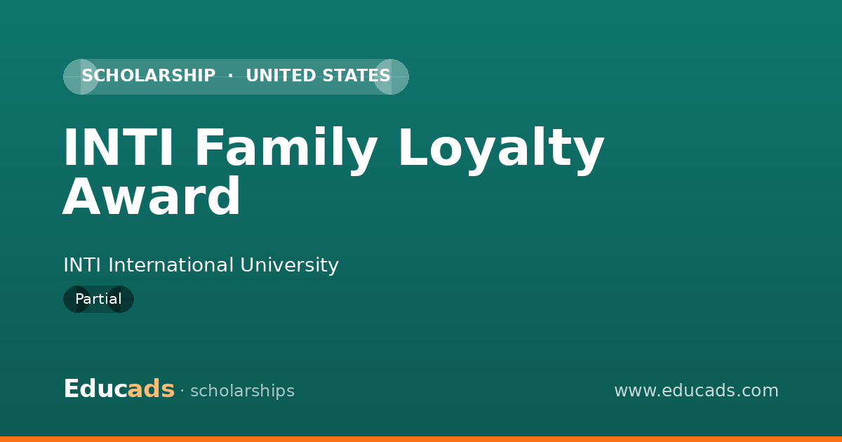 INTI Family Loyalty Award scholarship