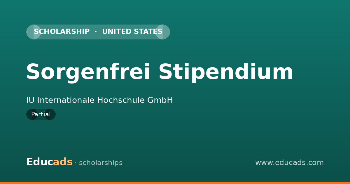 Sorgenfrei Stipendium scholarship