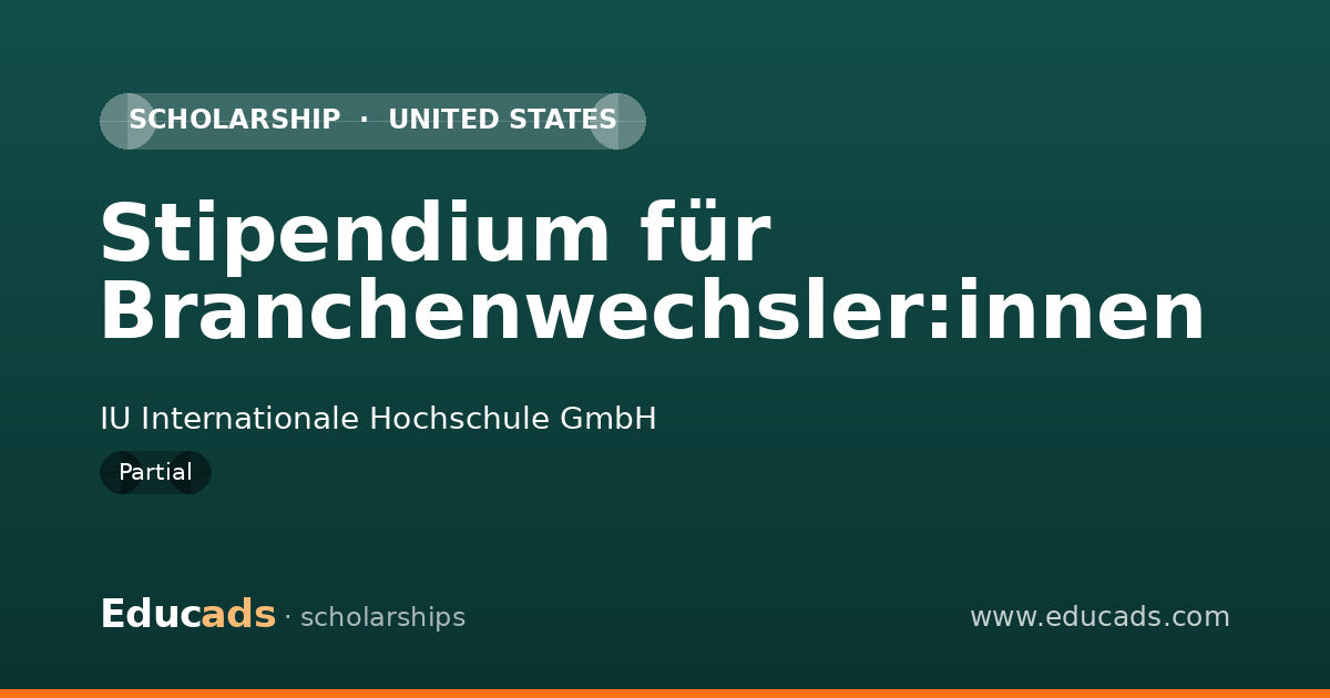 Stipendium für Branchenwechsler:innen scholarship