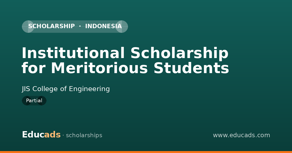 Institutional Scholarship for Meritorious Students scholarship