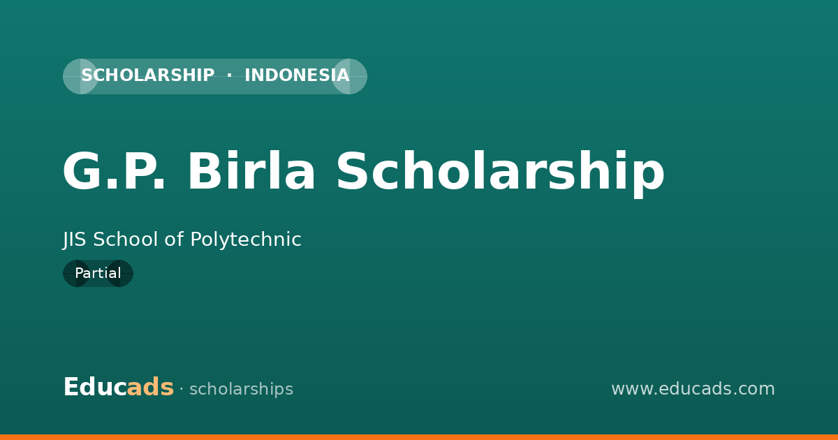 G.P. Birla Scholarship scholarship