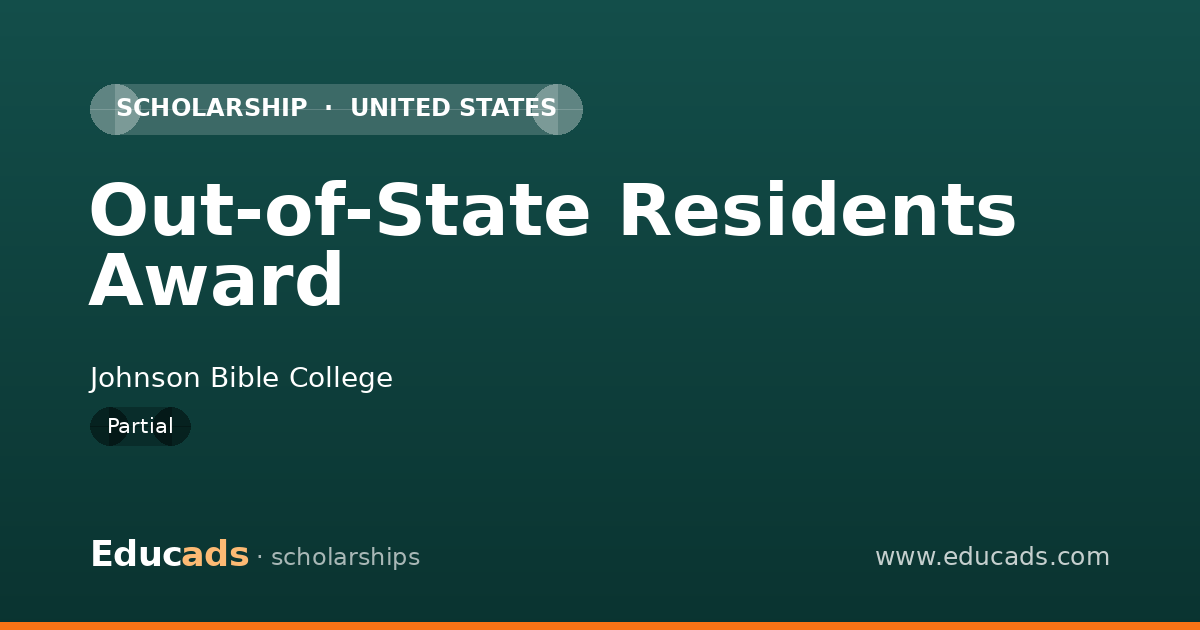 Out-of-State Residents Award scholarship